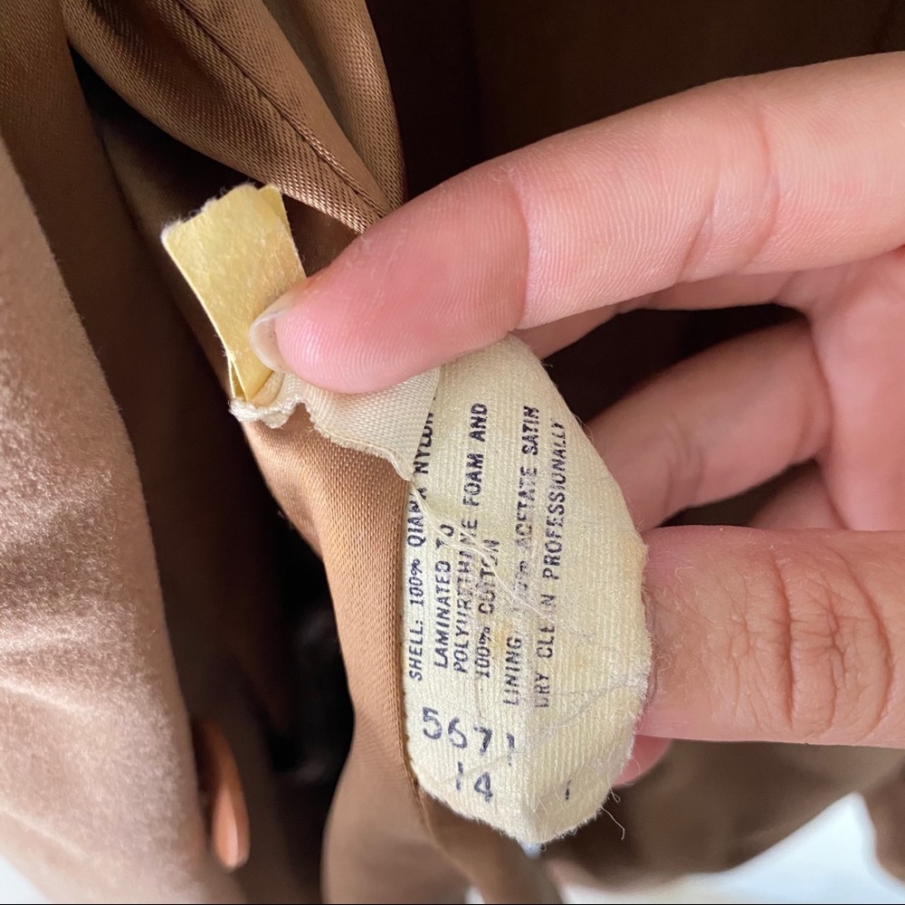 Velvet Tan Coat - Picture 4 of 5